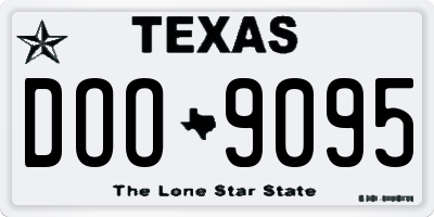 TX license plate DOO9095