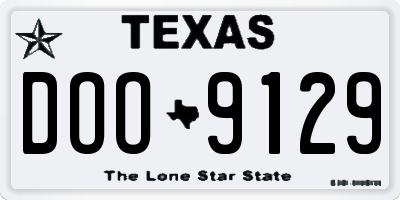 TX license plate DOO9129