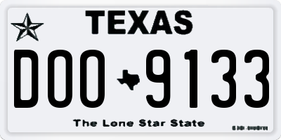 TX license plate DOO9133