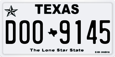TX license plate DOO9145