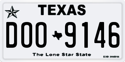TX license plate DOO9146