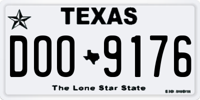 TX license plate DOO9176