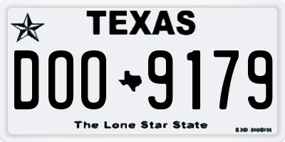 TX license plate DOO9179
