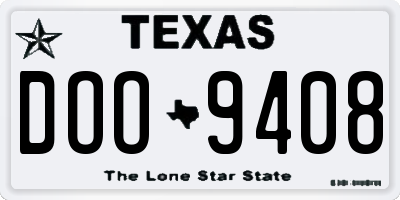 TX license plate DOO9408