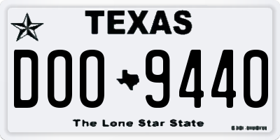 TX license plate DOO9440