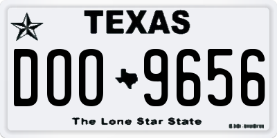 TX license plate DOO9656