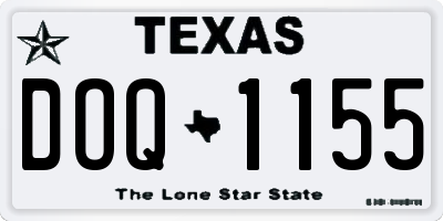 TX license plate DOQ1155