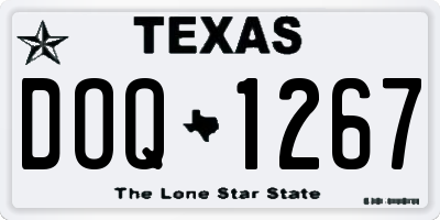 TX license plate DOQ1267