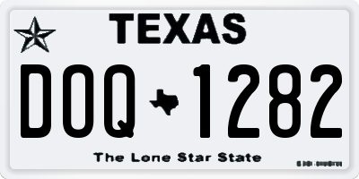 TX license plate DOQ1282