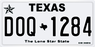 TX license plate DOQ1284