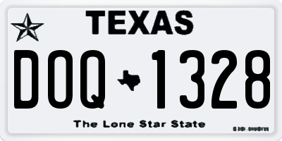 TX license plate DOQ1328