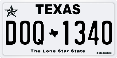 TX license plate DOQ1340