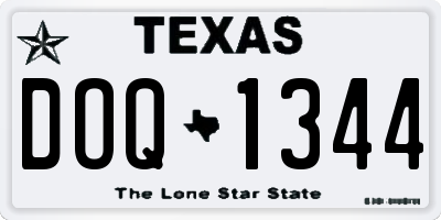 TX license plate DOQ1344