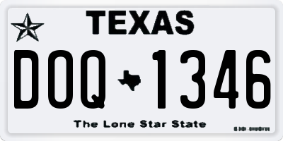 TX license plate DOQ1346