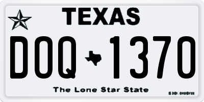 TX license plate DOQ1370