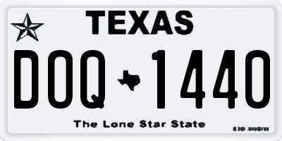 TX license plate DOQ1440