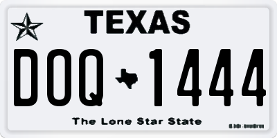 TX license plate DOQ1444