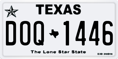 TX license plate DOQ1446
