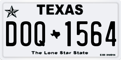 TX license plate DOQ1564