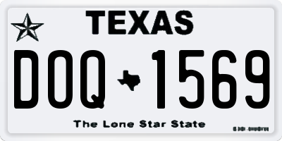 TX license plate DOQ1569