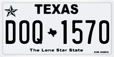 TX license plate DOQ1570