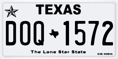 TX license plate DOQ1572