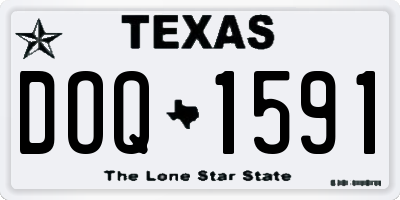 TX license plate DOQ1591