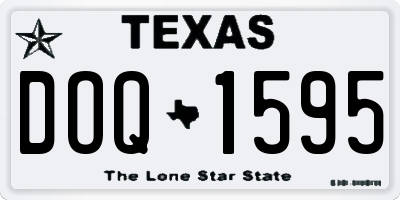 TX license plate DOQ1595