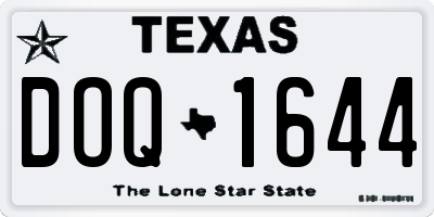 TX license plate DOQ1644