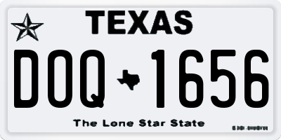 TX license plate DOQ1656