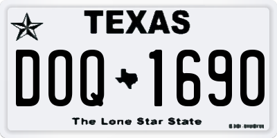 TX license plate DOQ1690