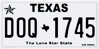 TX license plate DOQ1745