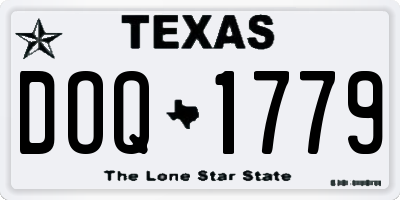 TX license plate DOQ1779
