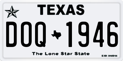 TX license plate DOQ1946