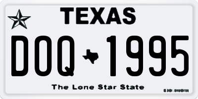 TX license plate DOQ1995