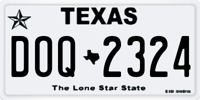 TX license plate DOQ2324