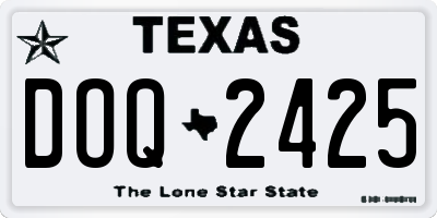 TX license plate DOQ2425