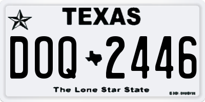 TX license plate DOQ2446