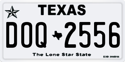 TX license plate DOQ2556