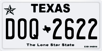 TX license plate DOQ2622