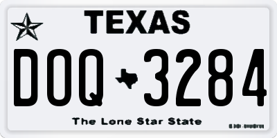 TX license plate DOQ3284