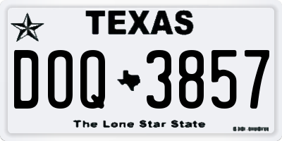 TX license plate DOQ3857