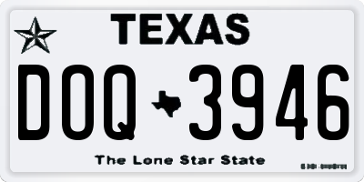 TX license plate DOQ3946
