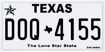TX license plate DOQ4155