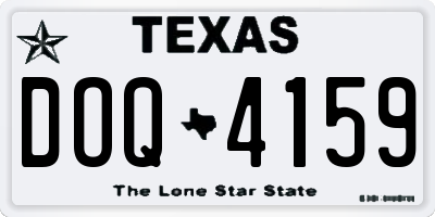 TX license plate DOQ4159