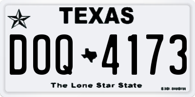 TX license plate DOQ4173
