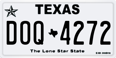 TX license plate DOQ4272