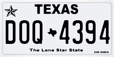 TX license plate DOQ4394