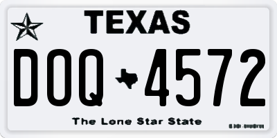 TX license plate DOQ4572