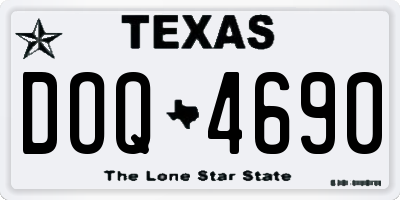 TX license plate DOQ4690